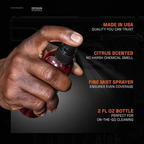Vista 3 de GRITR Limpiador CLP multiusos con aroma cítrico, lubricante y protector – Botella de spray todo en uno de aceite para pistola, lubricante