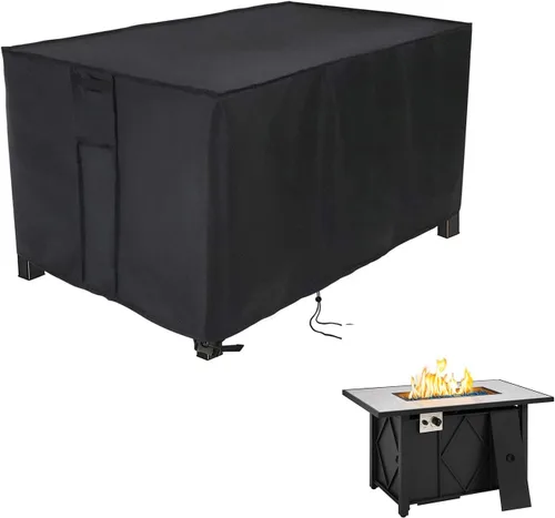Vista 25 de Cubierta de mesa para exteriores para mesa de tanque de propano de 16 pulgadas, 600D, caja de almacenamiento impermeable de 20 libras, 16 x 16 x 21