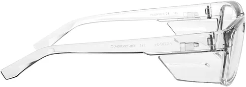Vista 5 de Safety Reading Glasses - Full Lens Magnifying from +1.00 to +3.00 in Clear - ANSI Z87+ Approved Safety Frame