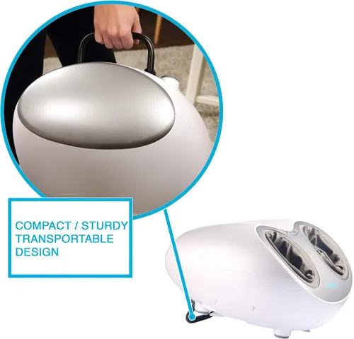 Vista 6 de Aurora Health & Beauty Masajeador de pies de compresión de aire Shiatsu con terapia de calor