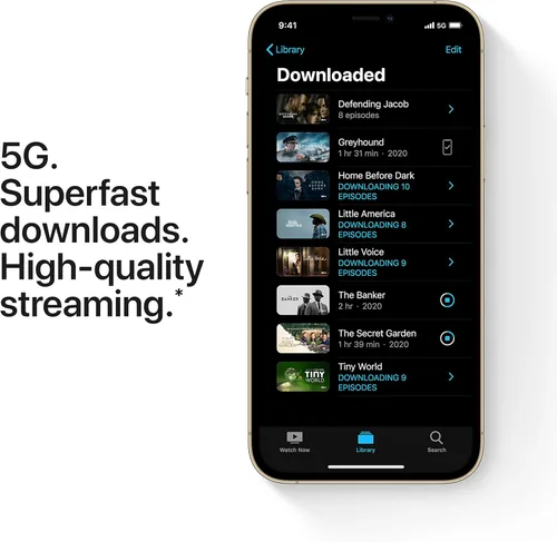 Vista 3 de Apple iPhone 12 Pro Max (128GB, oro) [bloqueado] + suscripción a empresa de telefonía