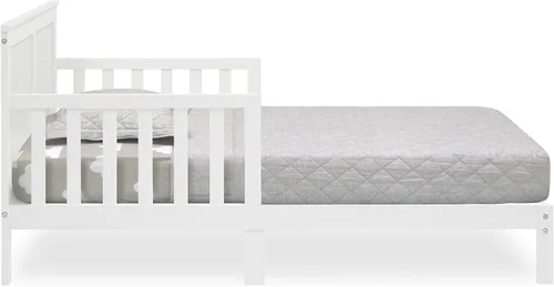 Vista 4 de Delta Children Collins Wood - Cama infantil con certificado Greenguard Gold, color blanco bianca