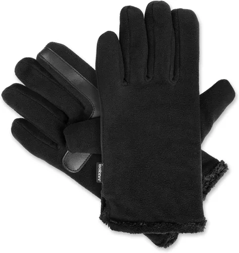 Vista 4 de isotoner Guantes de forro polar elásticos para mujer con forro microluxe y tecnología Smart Touch