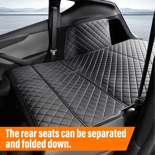 Vista 3 de Topfit Alfombrillas para maletero de Tesla modelo Y, forro de carga, impermeable, protector de asiento de automóvil para todo tipo de clima