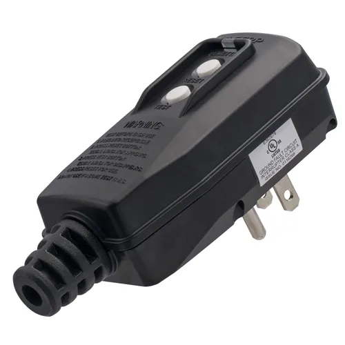 Vista 7 de ELEGRP G1215PM2 G20PMSR - Conjunto de enchufe de repuesto patentado GFCI, reinicio manual de 15 amperios sin conexión a tierra, 2 cables, 2 clavijas
