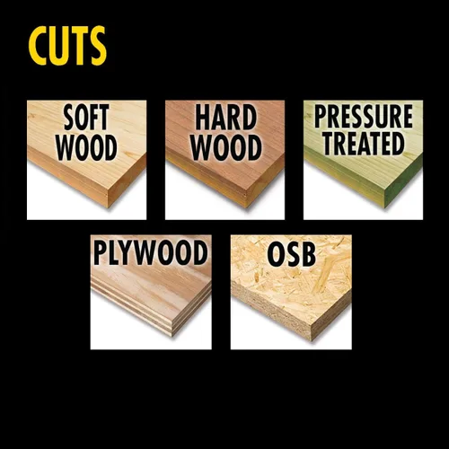 Vista 6 de IVY Classic 36082 Hoja de sierra circular de carburo de 60 dientes de corte rápido de 8-1/4 pulgadas con eje de diamante de 5/8 pulgadas, 1/tarjeta