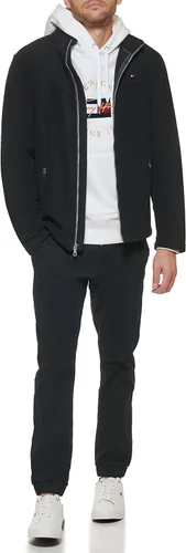 Vista 5 de Tommy Hilfiger - Chaqueta clásica con forro de vellón y cremallera frontal para hombre