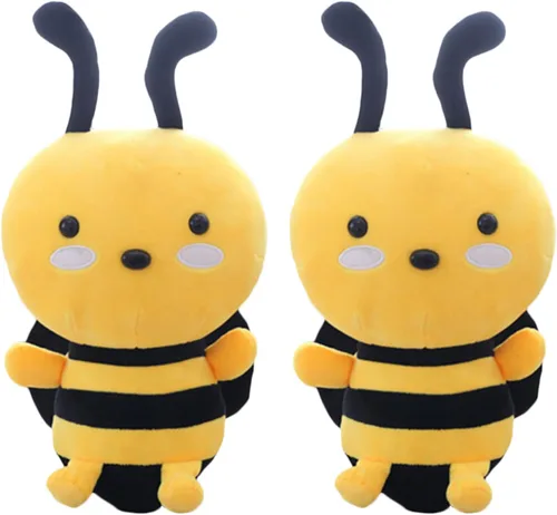 zhidiloveyou - 2 muñecos de peluche de abeja de 7.8 pulgadas, lindo regalo