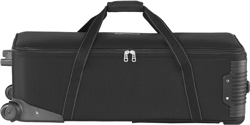 Vista 12 de VEVOR Estudio Equipamiento Trolley Case 35.83 x 11.81 x 14 in / 91 x 30 x 35.5 cm, bolsa de transporte con ruedas correas acolchado compartimento