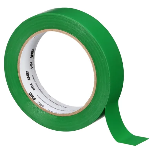 Vista 18 de 3M Cinta de vinilo 764, de uso general, 2 pulgadas x 36 yardas, negra, 1 rollo, cinta de marcado de piso para tráfico ligero, distanciamiento