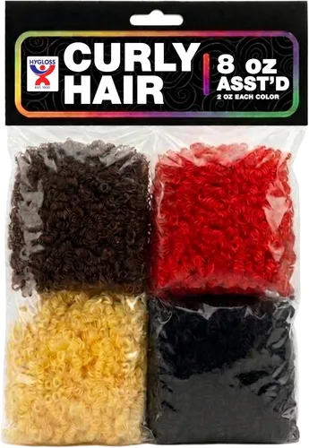 Vista 18 de Hygloss Cabello Rizado de Muñeca de 16 oz para Manualidades Surtido - Cabello Sintético Premium para Hacer Muñecas, Marionetas y Proyectos de Artes