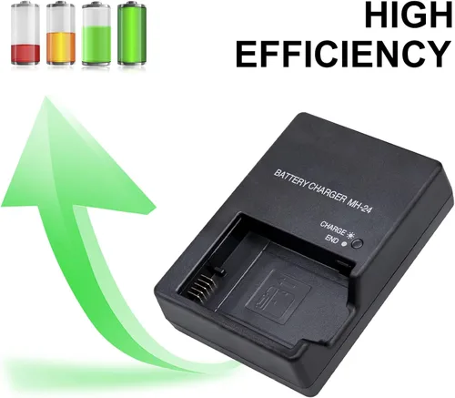 Vista 8 de Cargador de batería rápido MH-24 para Nikon EN-EL14 EN-EL14a Batería compatible con Nikon D3100 D3200 D3300 D3400 D3500 D5100 D5200 D5300 D5500