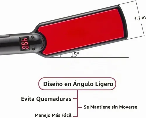 Plancha plana de titanio MCH 480F alta temperatura 2 en 1 alisador de pelo rizador profesional placas anchas hierro tratamiento queratina