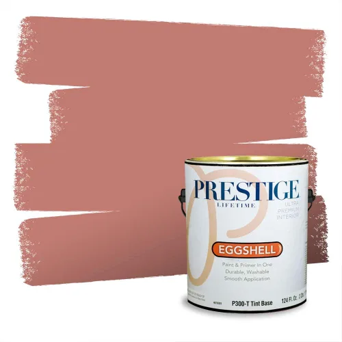 Vista 728 de Prestige Paints Pintura exterior e imprimación en uno, 1 galón, plano, coincidencia comparable de Valspar* Amber Rose*