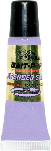 Vista 3 de Bait Pop Black & Blue - Intensificador de sonar vivo perfumado con escamas de destellos de 0.5 onzas