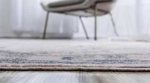 Vista 3 de Unique Loom Paris Collection - Alfombra rectangular de abedul (2 pies 2 pulgadas x 3 pies 1 pulgada, color beige y azul)