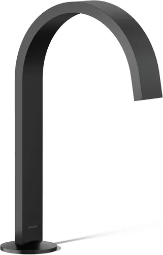 Kohler 77968-BL Components - Caño para grifo de lavabo con diseño de cinta, 1.2 gpm, color negro mate