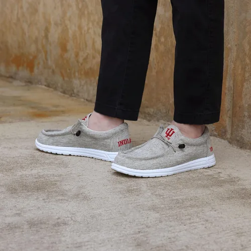 Vista 5 de FOCO Men's NCAA College Team Logo Lightweight Loafers Lace Up Cotton Knit Shoes