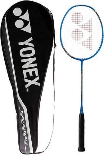 Vista 9 de YONEX GR 303 Raqueta de bádminton de aluminio encordada con media cubierta
