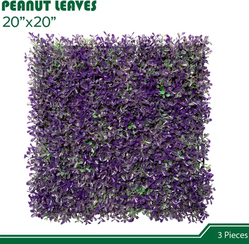 Vista 56 de Paneles de pared de vegetación artificial de 20 x 20 pulgadas, 1 paquete de telón de fondo de pared de boj topiario, seto sintético, pantalla