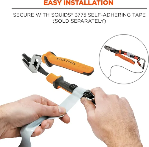 Vista 4 de Ergodyne Squids 3700 - Accesorios de cola para herramientas de red, paquete de 6, 2 libras, longitud media 4.5, naranja