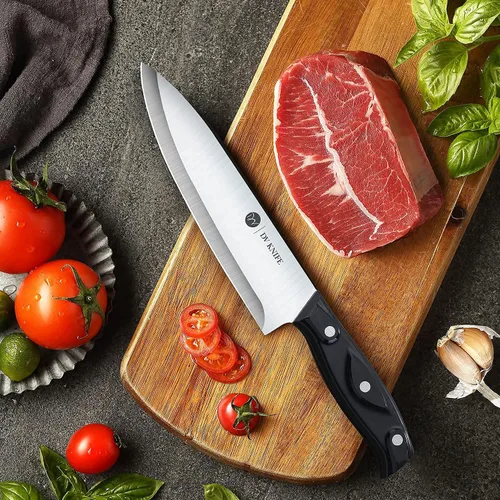 Vista 7 de Chef Knife - Kitchen Knives, 8 inch Chef's Knife, 4 inch Paring Knife, High Carbon Stainless Steel with Ergonomic Handle