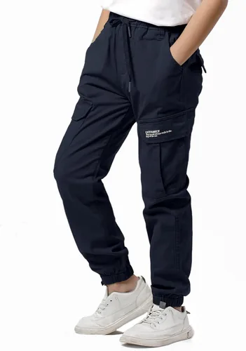 Vista 4 de LOKTARC Pantalones deportivos tipo cargo de camuflaje para niños