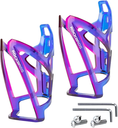 Vista 12 de ROCKBROS Portabotellas de Agua para Bicicleta Ultraligero, Jaulas para Botellas de Bicicleta con Tornillos y Herramienta, Soporte Universal