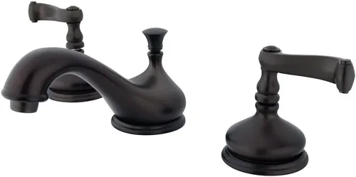 Vista 4 de Kingston Brass KS1168FL Royale - Grifo de lavabo generalizado, níquel cepillado