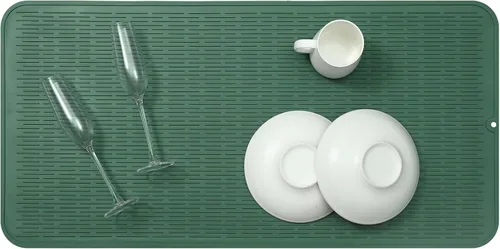 Vista 909 de MicoYang Alfombrilla de Silicona para Secar Platos de Múltiples Usos, Fácil de Limpiar, Ecológica, Alfombrilla de Silicona Resistente al Calor