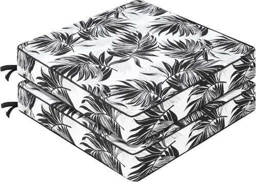 Vista 17 de Favoyard Cojines para sillas de patio de 18 x 18 x 3 pulgadas, impermeables, para muebles de patio, para muebles de patio, color resistente a los 3