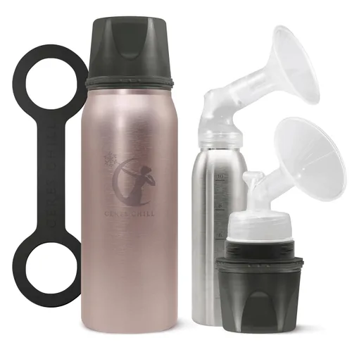 Vista 14 de CERES CHILL - Contenedor de almacenamiento reutilizable para enfriar leche materna, mantiene la leche segura hasta 20 horas, se conecta con bombas