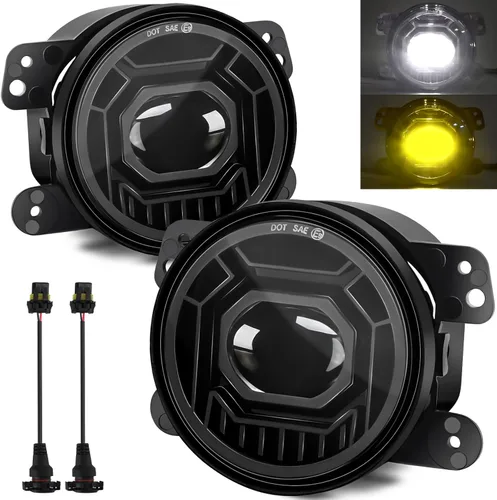 Vista 16 de Conjunto de luces antiniebla LED redondas para Toyota Tacoma 2016-2023, 4Runner 2014-2023, Tundra 2014-2019, Camry 2007-2014, RAV4 2006-2012, Yaris