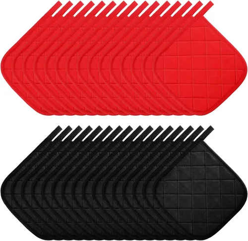 Vista 12 de Uiifan 30 Pieces Cotton Pot Holders for Kitchen Washable Heat Resistant Potholders Oven Hot Pads for Cooking and Baking, 7.87 x 7.87 x 0.2 Inch