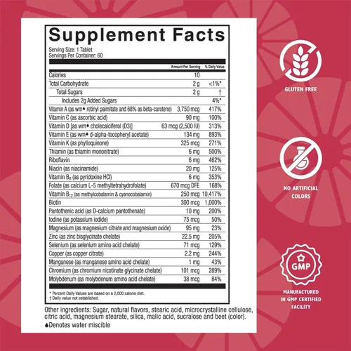 Vista 5 de Celebrate Vitamins High ADEK - Masticables multivitamínicos, sin hierro, multivitamínico para pacientes con cirugía de interruptor duodenal, sorbete