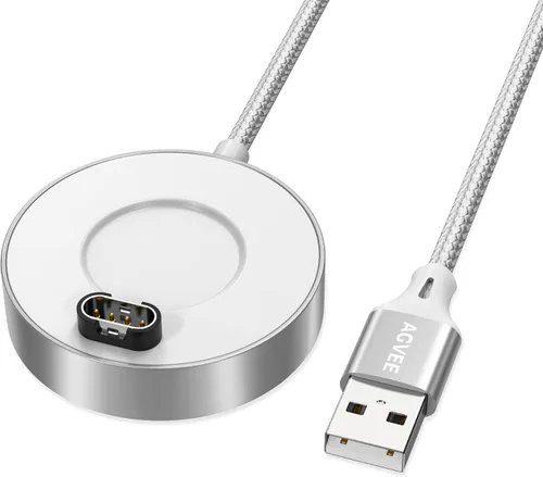 Vista 9 de AGVEE Estación de carga de aluminio ultra fina de 1.5 pies compatible con relojes Garmin Vivoactive 3 4, Fenix 7 6 5, Forerunner, Instinct, Venu