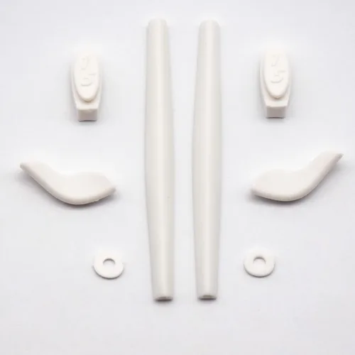 Vista 3 de Imytpft 2 White CompatibleReplacement Silicone Leg Set For Oakleys Juliet Sunglasses Rubber Kit