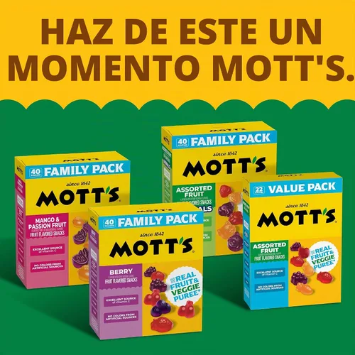 Vista 8 de Mott's Berry Family Pack, 0.8 onzas, 40