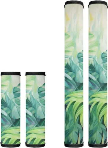 Vista 17 de Fundas para manija de puerta de nevera con colibrí floral, estilo bohemio, 4 unidades, protege tu microondas, horno, refrigerador, lavavajillas