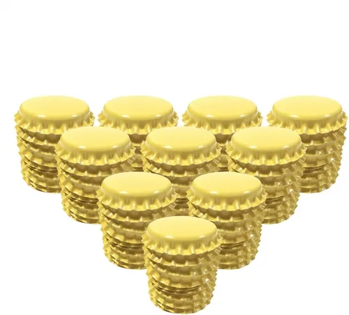 Vista 7 de HAWORTHS - 100 unidades de coronas para botellas, tapas decorativas de doble cara, calcomanías impresas para botellas para lazos para el cabello