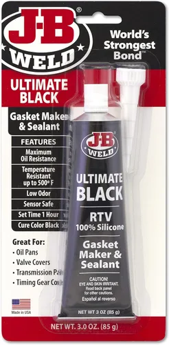 Vista 12 de Sellado J-B Weld Negro Rtv, 3 oz, Negro