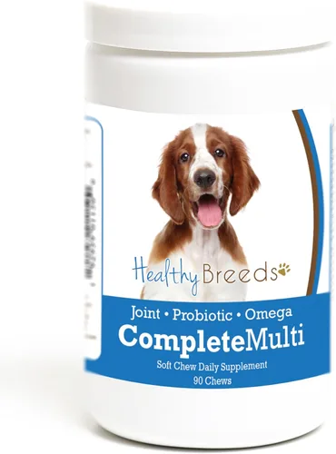 Vista 115 de Healthy Breeds Cavalier King Charles Spaniel - Multivitamínico todo en uno, completo con probióticos, glucosamina, condroitina y omegas, 60