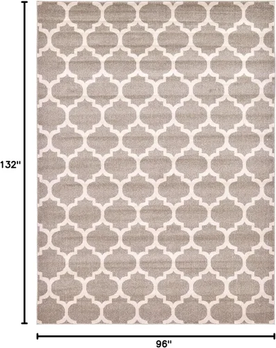 Vista 1003 de Unique Loom Trellis Collection - Alfombra de área de Filadelfia, rectangular de 2 pies 2 pulgadas x 3 pies, color morado y marfil