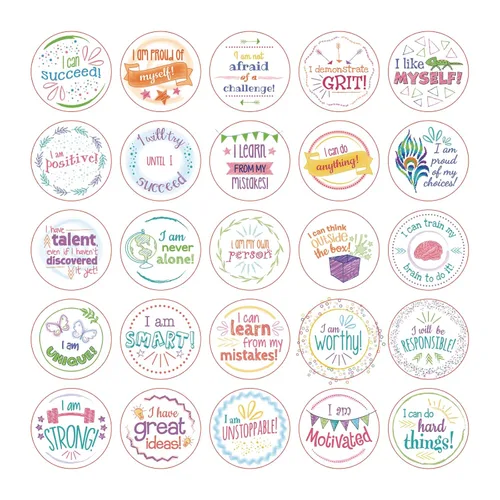 Vista 4 de Really Good Stuff - Fichas de confianza – 100 afirmaciones positivas, motivadoras y empoderadoras – Fomenta sentimientos positivos – Aprendizaje