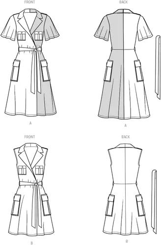 Vista 3 de Know Me Keechii B Style, diseño de bloques de color para señoritas y mujeres, diseño código ME2020, tallas 10-12-14-16-18