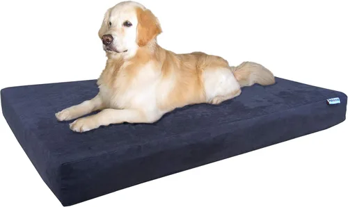 Vista 44 de Dogbed4less Cama ortopédica para perros con espuma viscoelástica para mascotas medianas y grandes, forro impermeable con cubierta externa de nailon