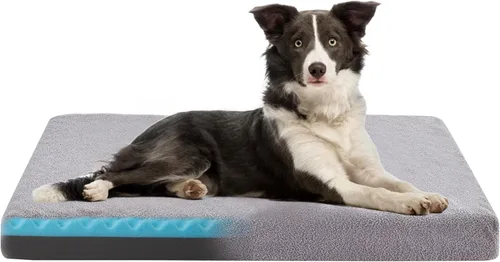 Vista 18 de Cama de Espuma Viscoelástica para Perros Medianos, Camas Refrescantes para Perros Medianos, Cama Ortopédica Lavable para Mascotas para Jaula