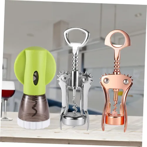 Vista 5 de Luxshiny Abrelatas manual, herramientas para el hogar, herramientas manuales, abridor de botellas de vino, abridor de vino para fiesta, sacacorchos