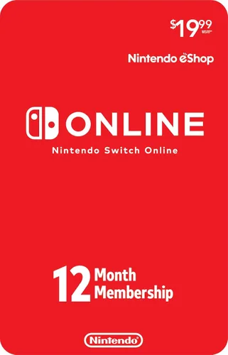 Nintendo Switch Online 12-Month Individual Membership Digital Code