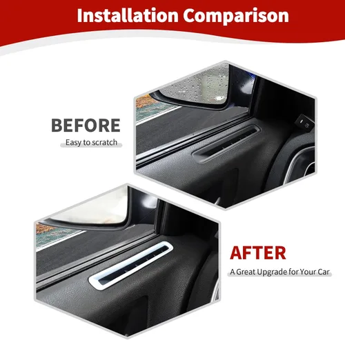 Vista 2 de RT-TCZ para rejillas de ventilación de aire acondicionado de puerta del cargador, cubierta decorativa para Dodge Charger 2011-2023, accesorios